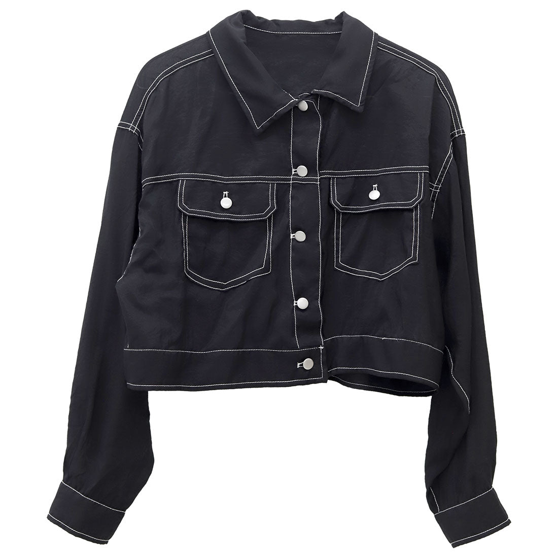 アレッタ ヴィータ Aletta vita カラーステッチシアージャケット (ブラック) ブラック