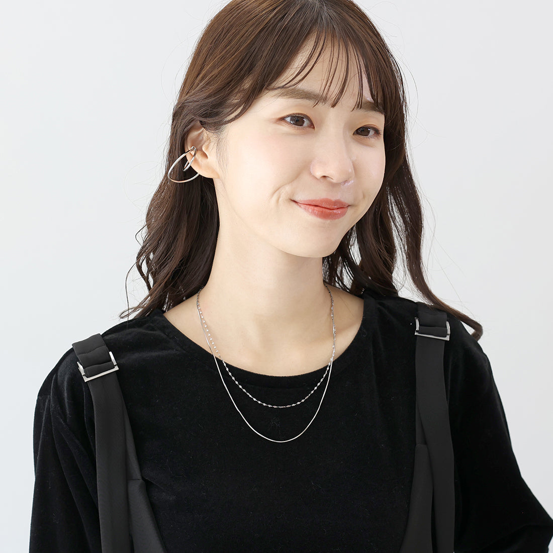 アレッタ ヴィータ Aletta vita サージカルステンレス2連ネックレス (Eミックス シルバー) Eミックス シルバー