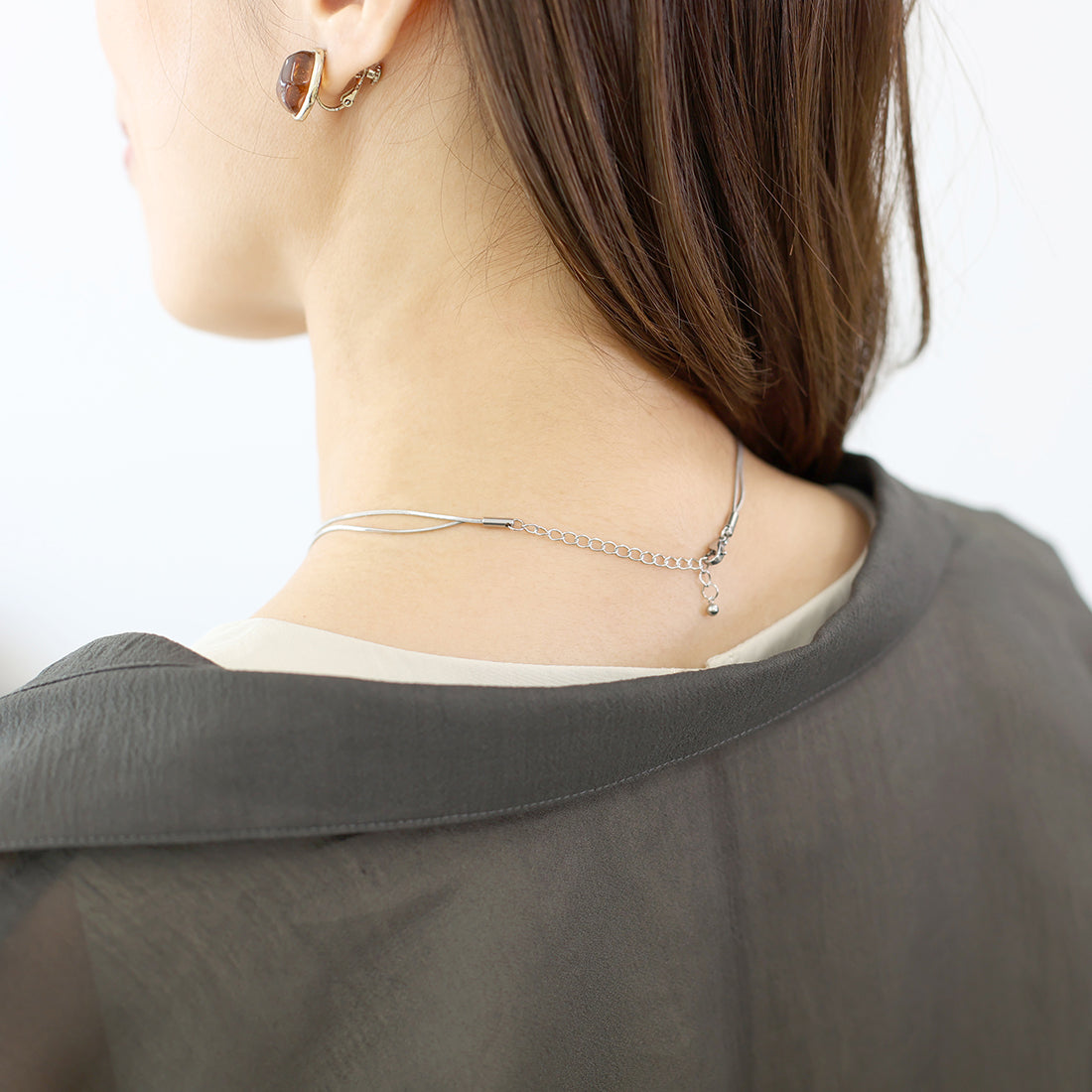 アレッタ ヴィータ Aletta vita サージカルステンレス2連ネックレス (Eミックス シルバー) Eミックス シルバー