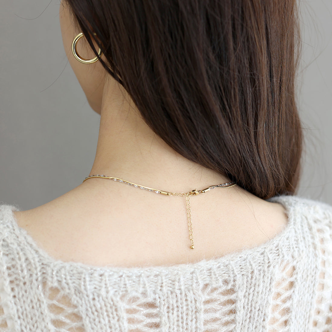 アレッタ ヴィータ Aletta vita サージカルステンレス2連ネックレス (Eミックス シルバー) Eミックス シルバー