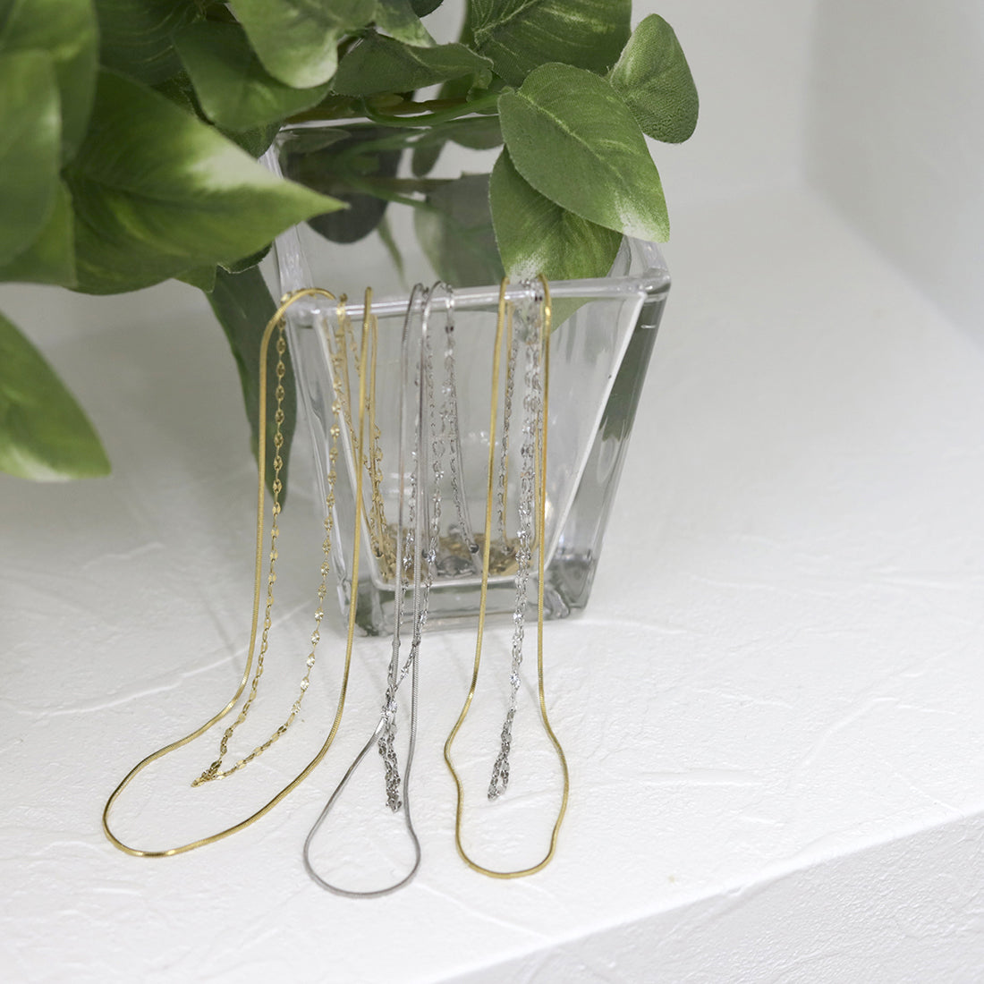 アレッタ ヴィータ Aletta vita サージカルステンレス2連ネックレス (Eミックス シルバー) Eミックス シルバー