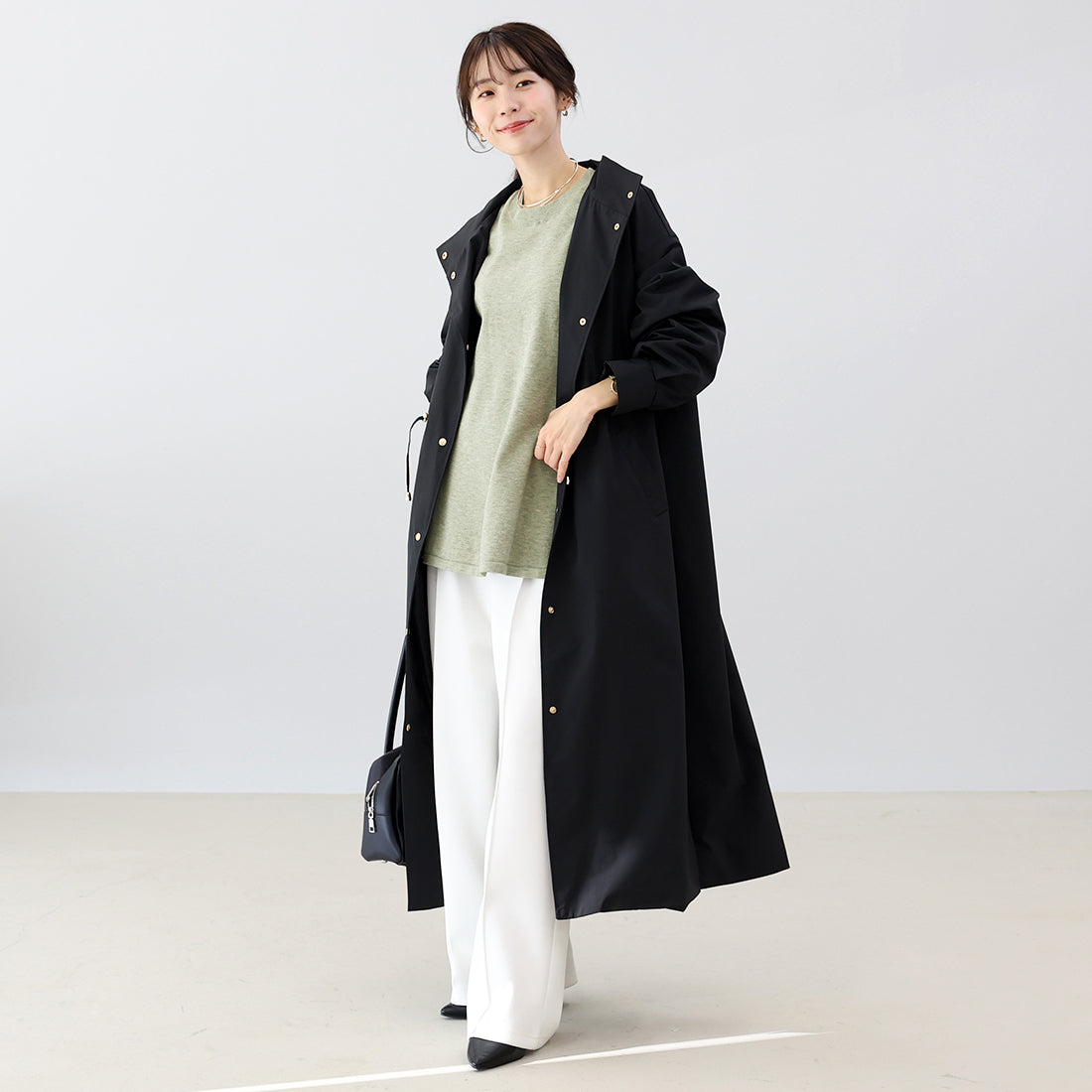 アレッタ ヴィータ Aletta vita フレアスリーブペプラムニットプルオーバー (ブラック) ブラック