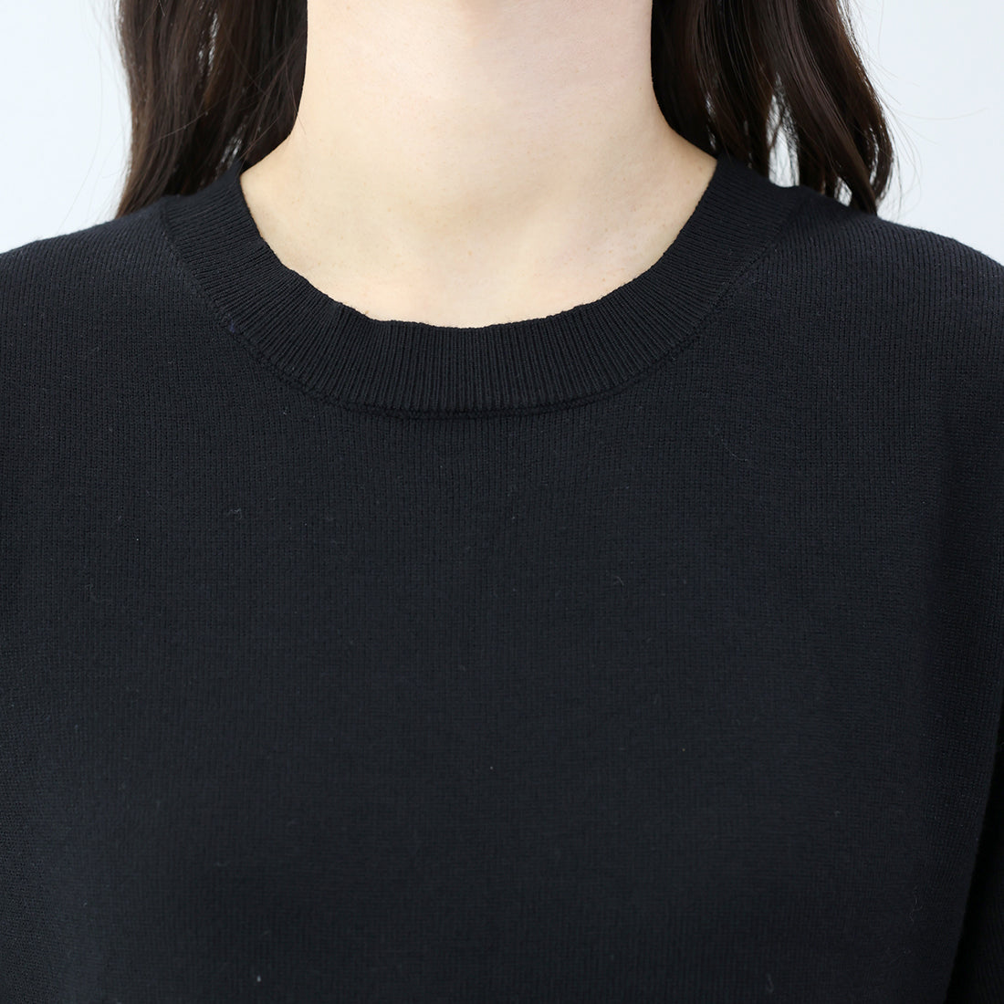 アレッタ ヴィータ Aletta vita フレアスリーブペプラムニットプルオーバー (ブラック) ブラック