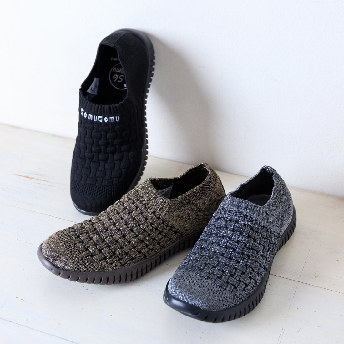 橡膠橡膠GOMU56針織運動鞋