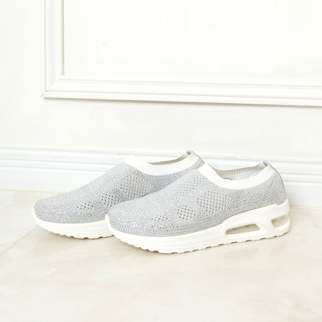 ゴムゴム Gomu56 軽量キラキラニットスニーカー