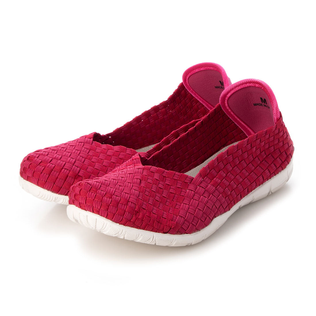 ゴムゴム Gomu56 驚きの屈曲性!フラットバレエパンプス,ピンク