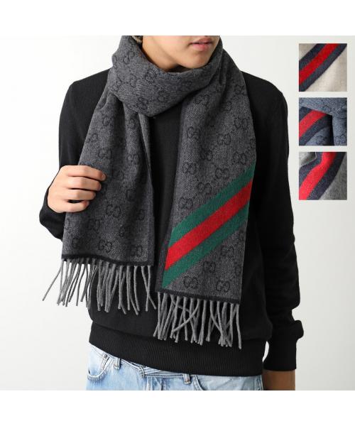 Gucci GUCCI GUCCI Scarf 570603 3G200 GG Logo wool