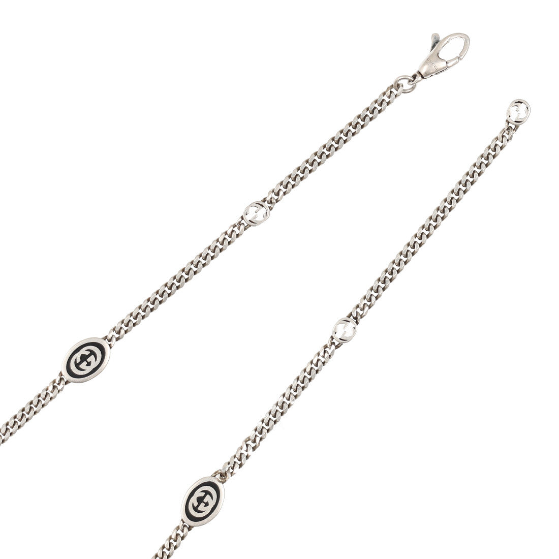 グッチ GUCCI 678658-J8410 ネックレス インターロッキングG メンズ (シルバー) シルバー