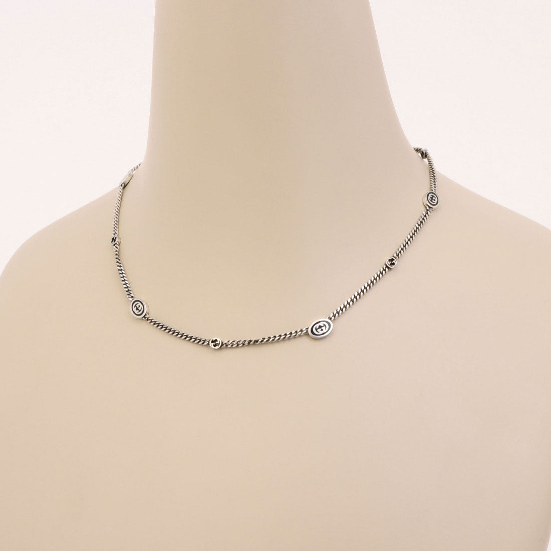 グッチ GUCCI 678658-J8410 ネックレス インターロッキングG メンズ (シルバー) シルバー