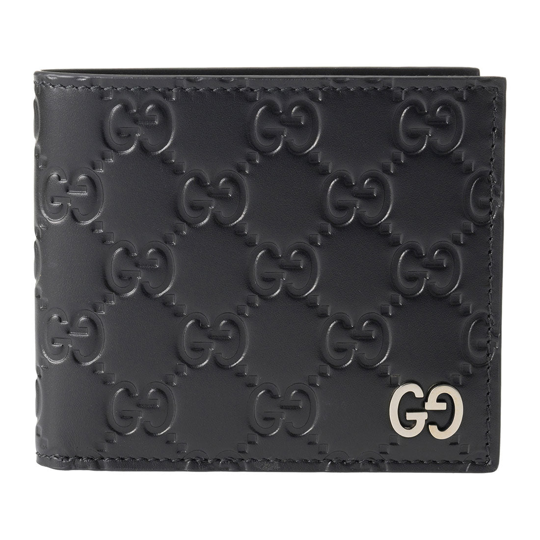 グッチ GUCCI 2つ折り財布 グッチッシマ ウォレット 473916 CWC1N 1000 BLACK (ブラック) ブラック