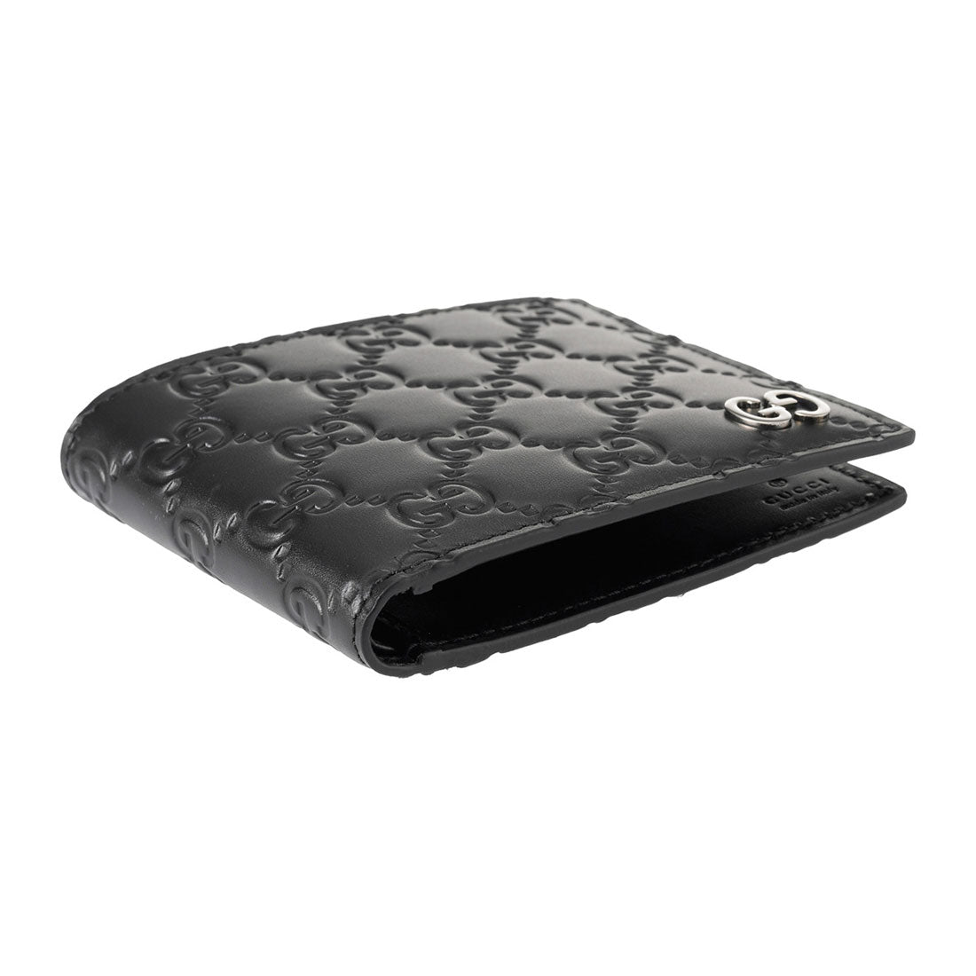 グッチ GUCCI 2つ折り財布 グッチッシマ ウォレット 473916 CWC1N 1000 BLACK (ブラック) ブラック