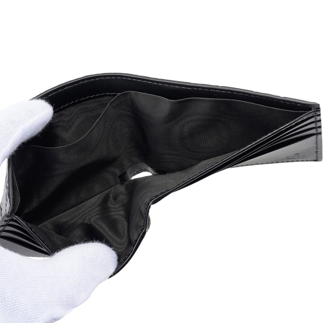 グッチ GUCCI 2つ折り財布 グッチッシマ ウォレット 473916 CWC1N 1000 BLACK (ブラック) ブラック