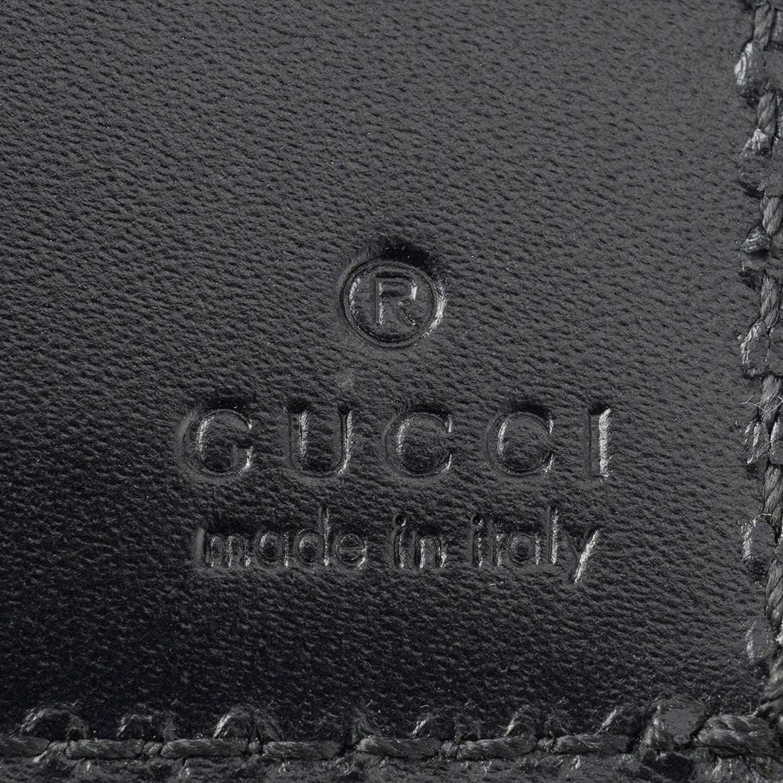 グッチ GUCCI 2つ折り財布 グッチッシマ ウォレット 473916 CWC1N 1000 BLACK (ブラック) ブラック