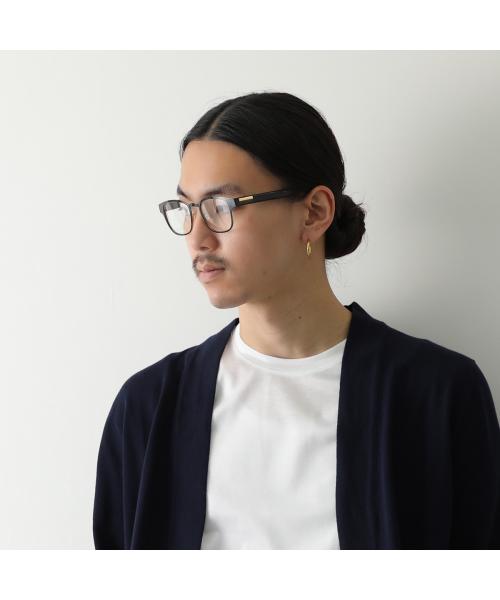 グッチ GUCCI GUCCI メガネ GG1118O メンズ ウェリントン型 アイウェア (001/BLACK-BLACK-TRANSARENT) 001/BLACK-BLACK-TRANSARENT