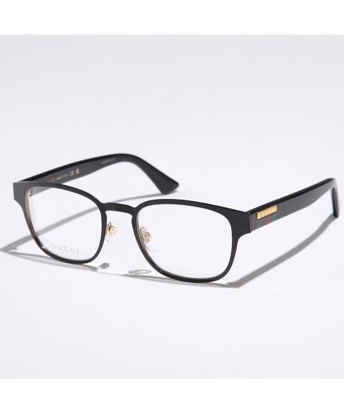 グッチ GUCCI GUCCI メガネ GG1118O メンズ ウェリントン型 アイウェア (001/BLACK-BLACK-TRANSARENT) 001/BLACK-BLACK-TRANSARENT