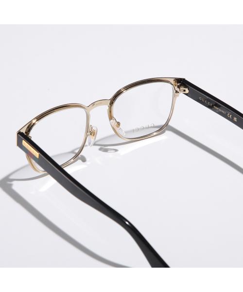 グッチ GUCCI GUCCI メガネ GG1118O メンズ ウェリントン型 アイウェア (001/BLACK-BLACK-TRANSARENT) 001/BLACK-BLACK-TRANSARENT