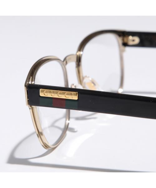 グッチ GUCCI GUCCI メガネ GG1118O メンズ ウェリントン型 アイウェア (001/BLACK-BLACK-TRANSARENT) 001/BLACK-BLACK-TRANSARENT