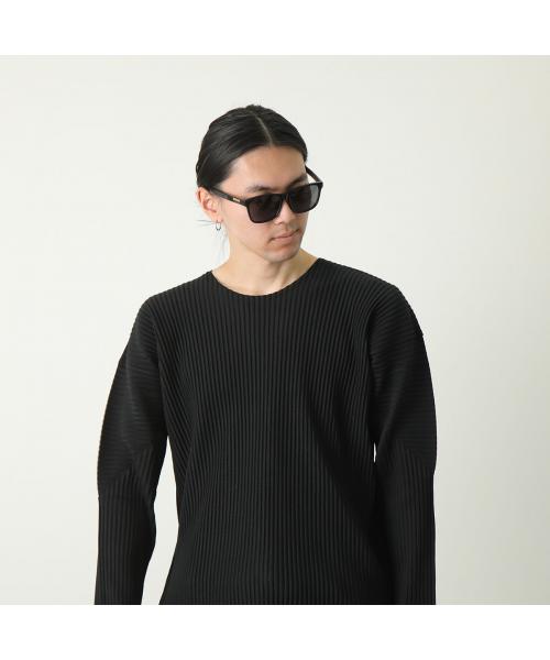 グッチ GUCCI GUCCI サングラス GG0746S スクエア型 ロゴ (001/BLACK-BLACK-GREY) 001/BLACK-BLACK-GREY