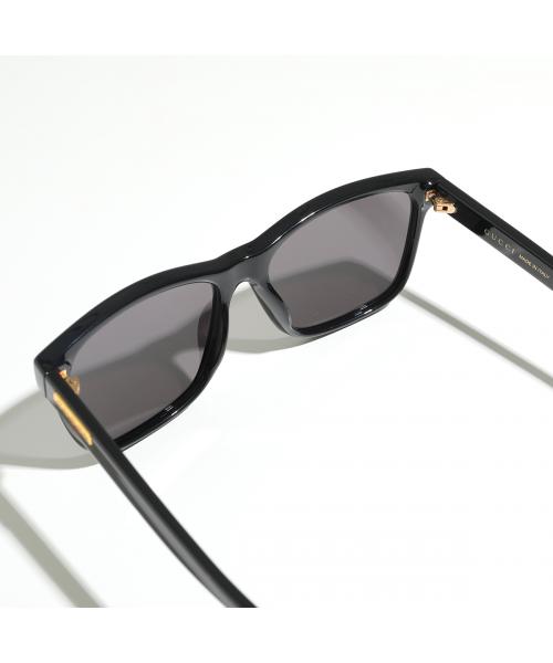 グッチ GUCCI GUCCI サングラス GG0746S スクエア型 ロゴ (001/BLACK-BLACK-GREY) 001/BLACK-BLACK-GREY
