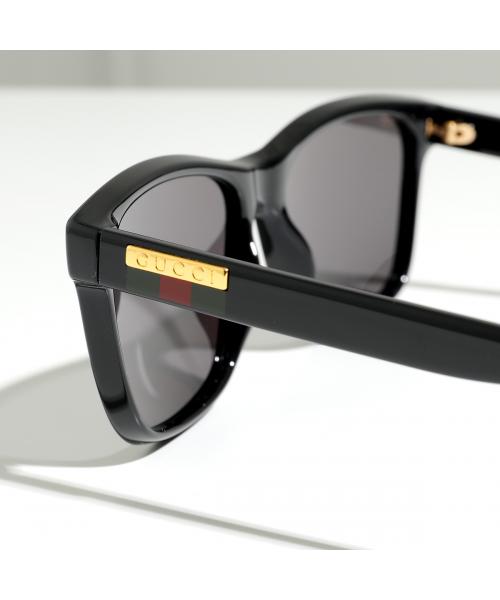 グッチ GUCCI GUCCI サングラス GG0746S スクエア型 ロゴ (001/BLACK-BLACK-GREY) 001/BLACK-BLACK-GREY