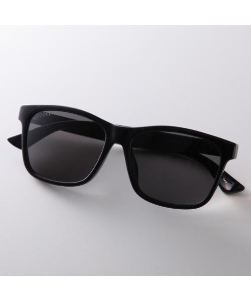 グッチ GUCCI GUCCI サングラス GG0746S スクエア型 ロゴ (001/BLACK-BLACK-GREY) 001/BLACK-BLACK-GREY