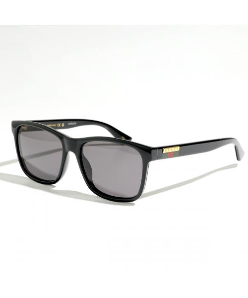 グッチ GUCCI GUCCI サングラス GG0746S スクエア型 ロゴ (001/BLACK-BLACK-GREY) 001/BLACK-BLACK-GREY