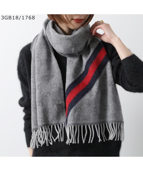 値下げ‼️GUCCIマフラー Gucci GUCCI GUCCI Scarf 570603 3G200 GG Logo wool