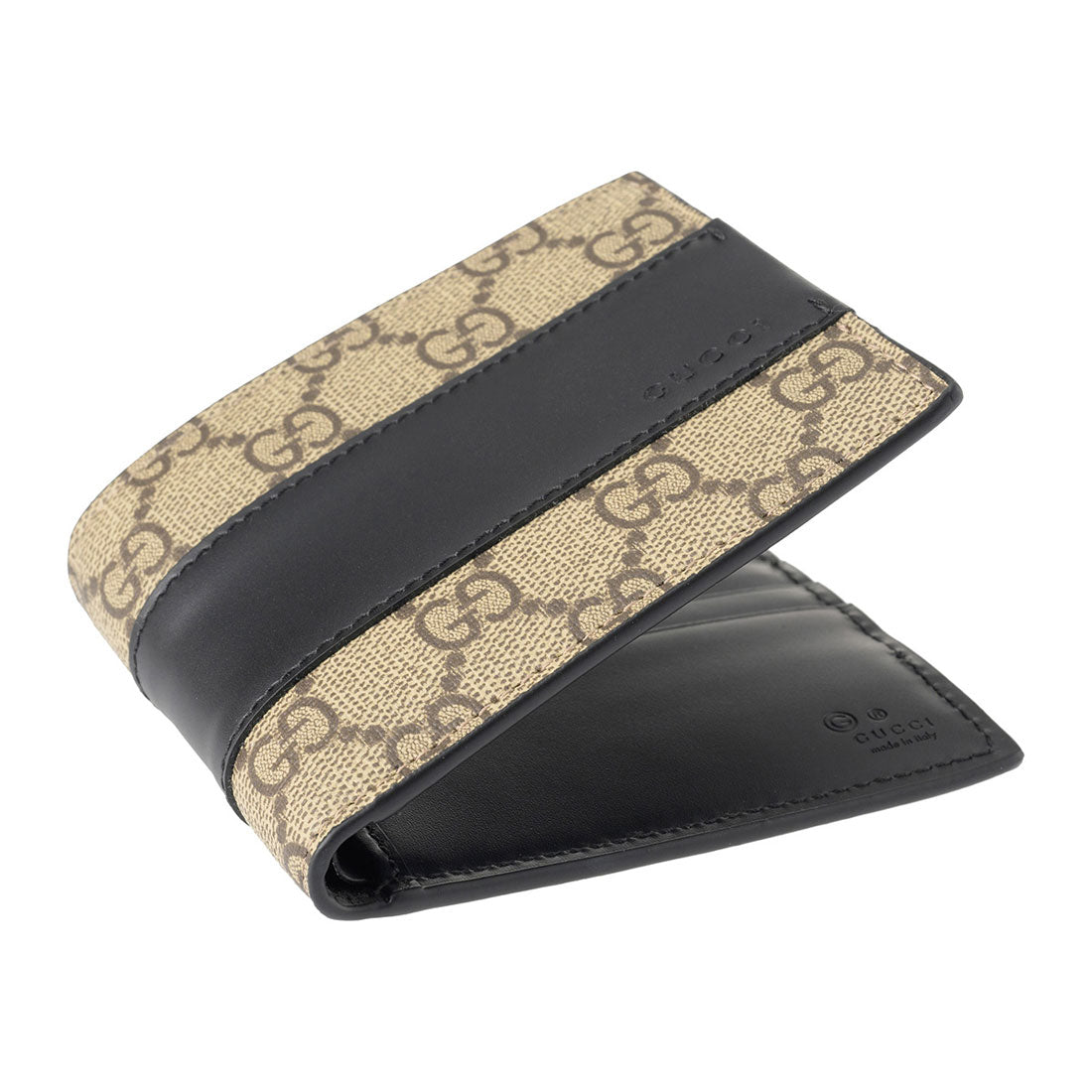 グッチ GUCCI コインケース GGスプリーム ハーフウォレット 779859 KGDHN 9769 BEIGE/BLACK (ベージュ/ブラック) ベージュ/ブラック