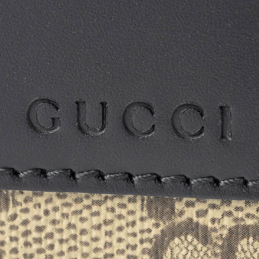 グッチ GUCCI コインケース GGスプリーム ハーフウォレット 779859 KGDHN 9769 BEIGE/BLACK (ベージュ/ブラック) ベージュ/ブラック