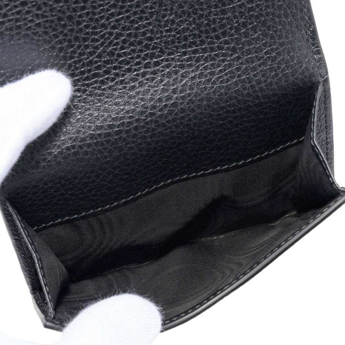 グッチ GUCCI 2つ折り財布 GGマーモント COMPACT WALLET 782749 A7M0T 1000 BLACK (ブラック) ブラック