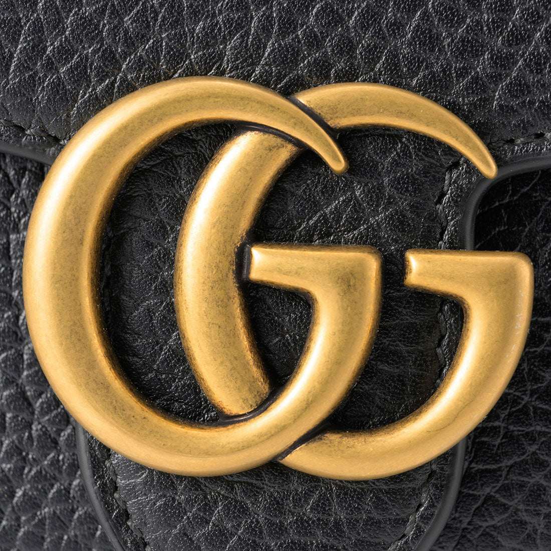 グッチ GUCCI 2つ折り財布 GGマーモント COMPACT WALLET 782749 A7M0T 1000 BLACK (ブラック) ブラック