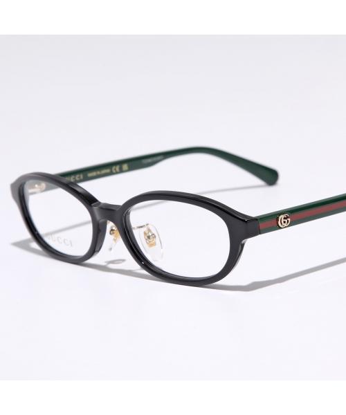 グッチ GUCCI GUCCI メガネ GG0930OJ オーバル型 セルフレーム (004/ブラック×グリーン) 004/ブラック×グリーン