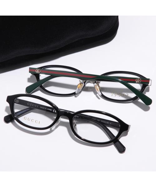 グッチ GUCCI GUCCI メガネ GG0930OJ オーバル型 セルフレーム (004/ブラック×グリーン) 004/ブラック×グリーン