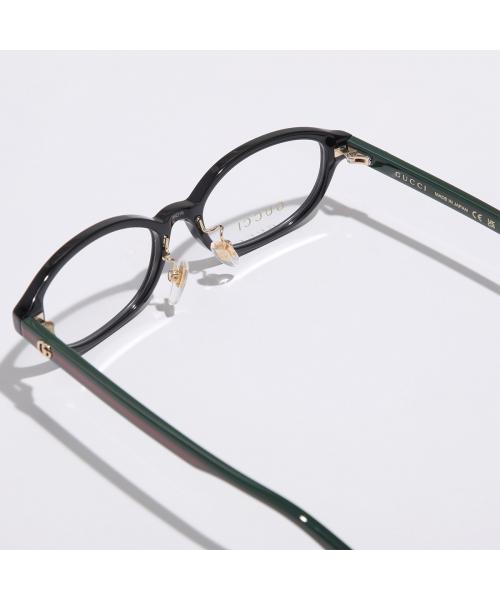 グッチ GUCCI GUCCI メガネ GG0930OJ オーバル型 セルフレーム (004/ブラック×グリーン) 004/ブラック×グリーン