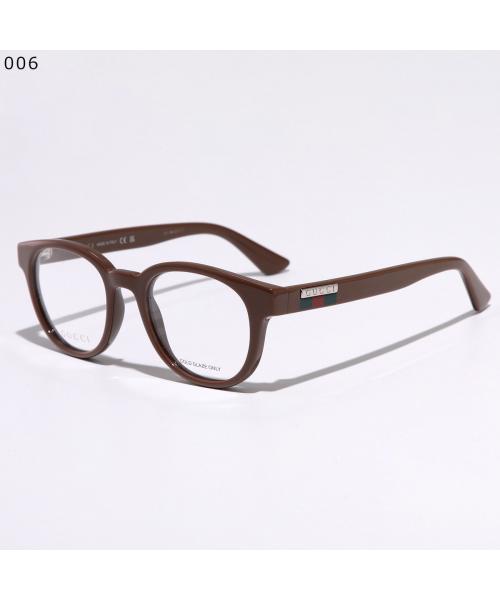 グッチ GUCCI GUCCI メガネ GG0769O ウェリントン型 アイウェア (006/BROWN-TRANSPARENT) 006/BROWN-TRANSPARENT