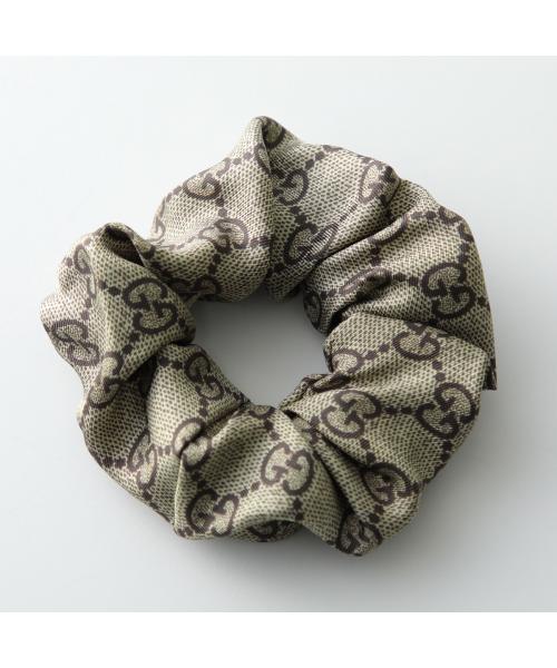 グッチ GUCCI GUCCI シュシュ 856275 3G001 シルク GGロゴ (9764/ブラウン) 9764/ブラウン