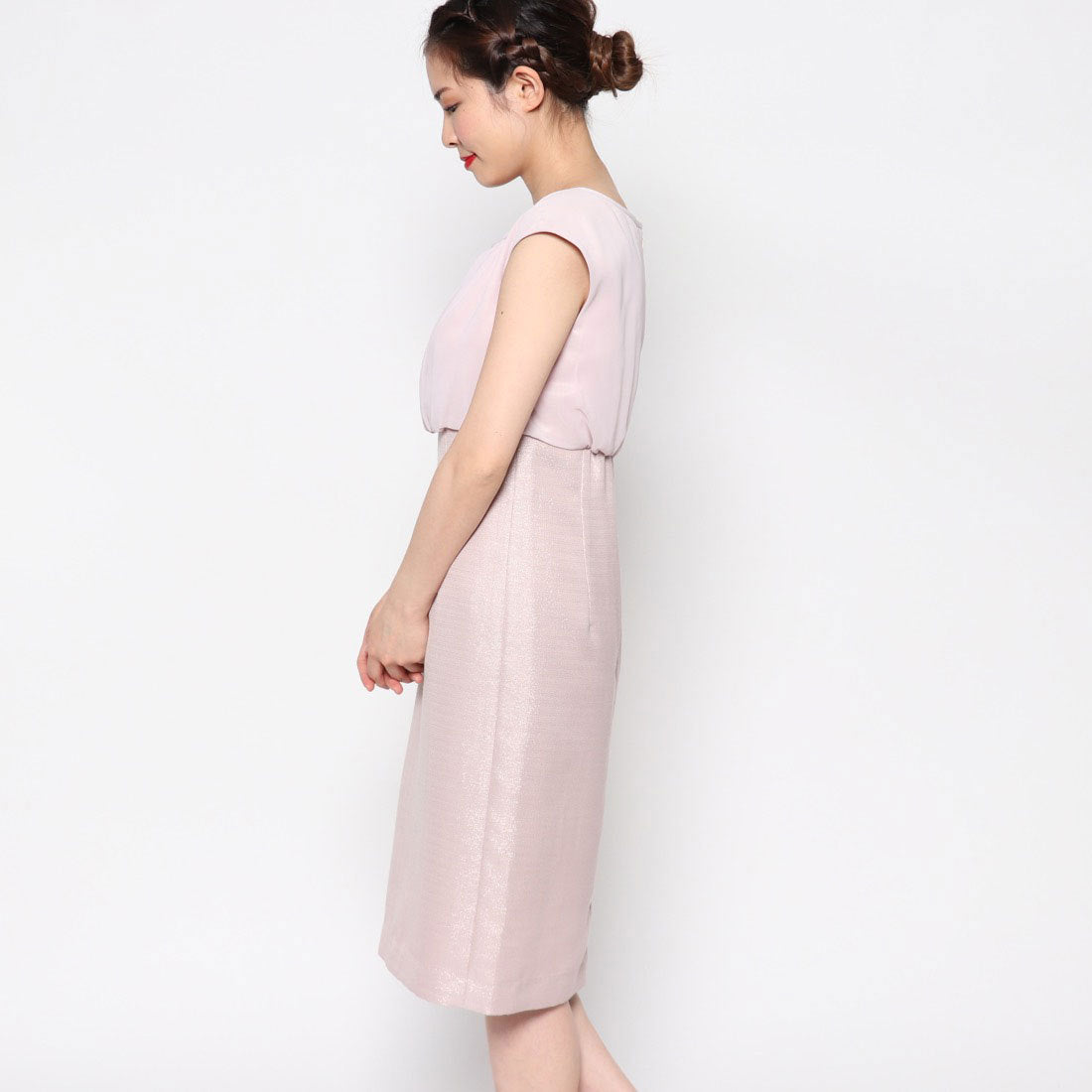 ジュネビビアン Genet Vivien フレンチスリーブワンピース