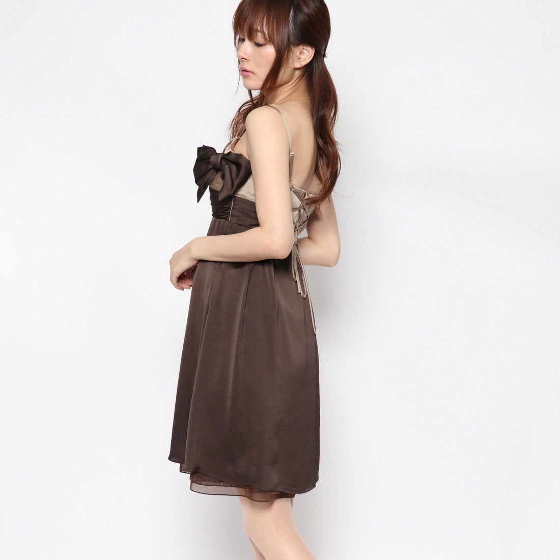 ジュネビビアン Genet Vivien バイカラードレス