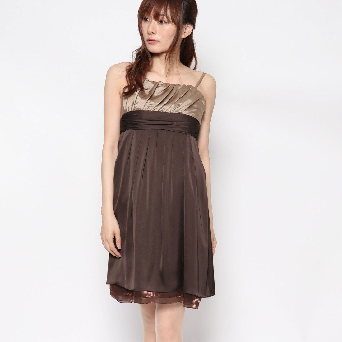 ジュネビビアン Genet Vivien バイカラードレス