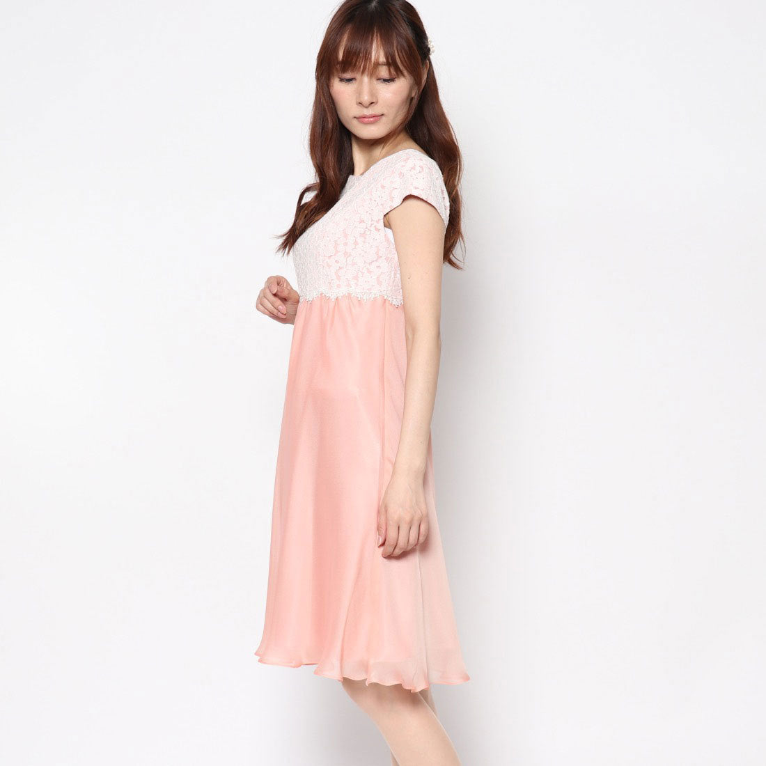 ジュネビビアン Genet Vivien レース切り替えドレス