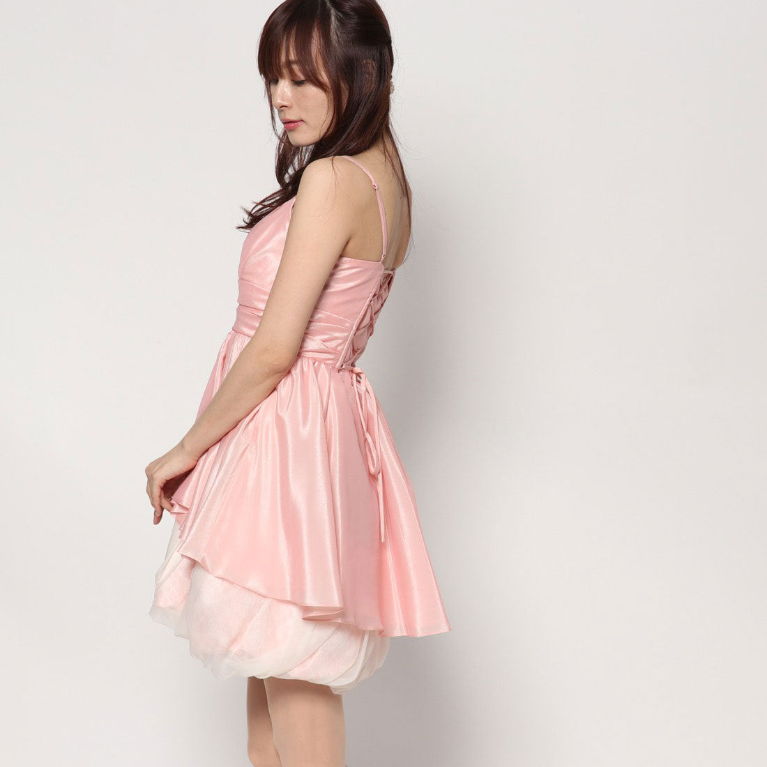 ジュネビビアン Genet Vivien レースバルーン キャミソースドレス