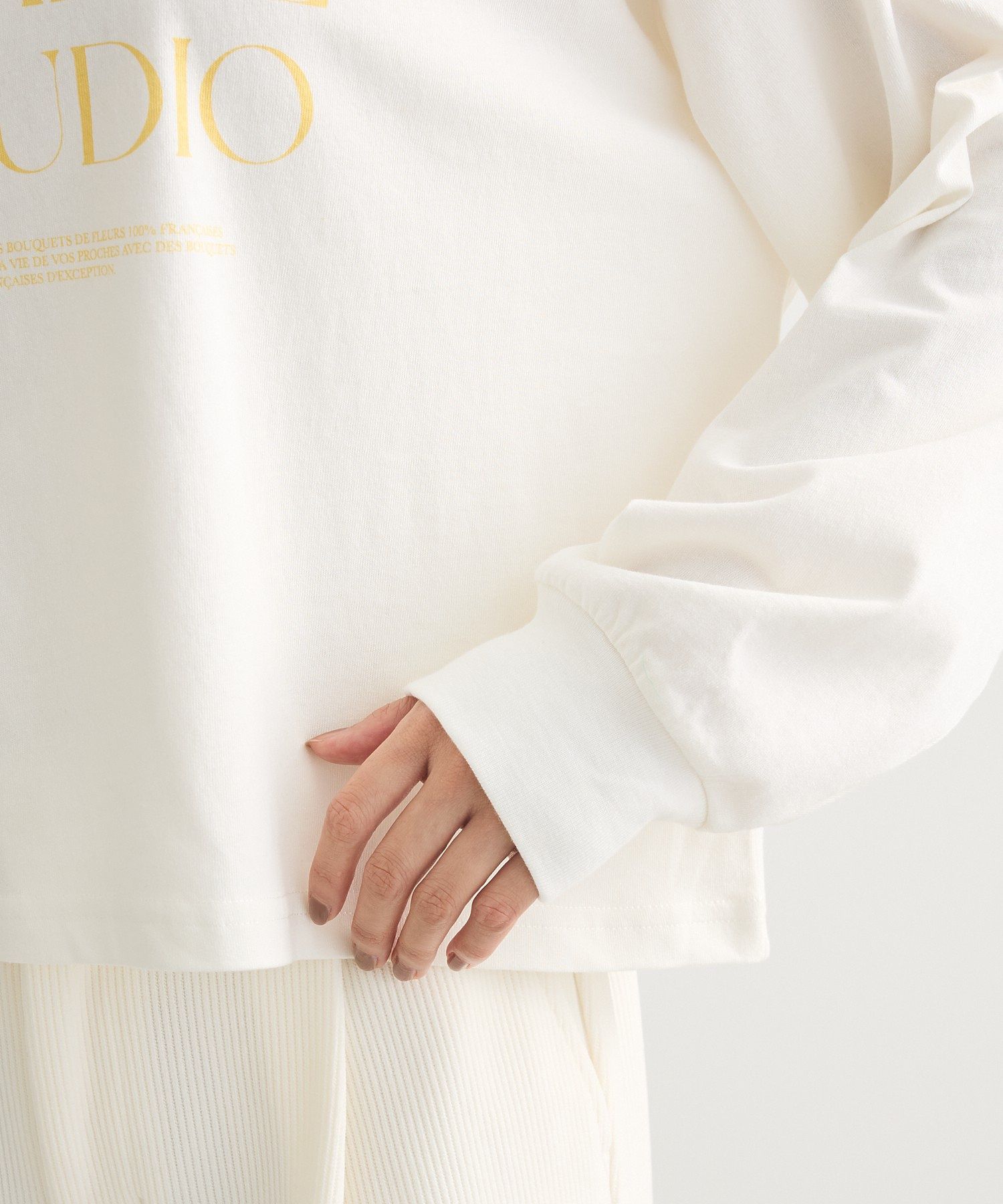 グリーン パークス Green Parks アソート長袖ロゴロンTEE (オフホワイト) オフホワイト