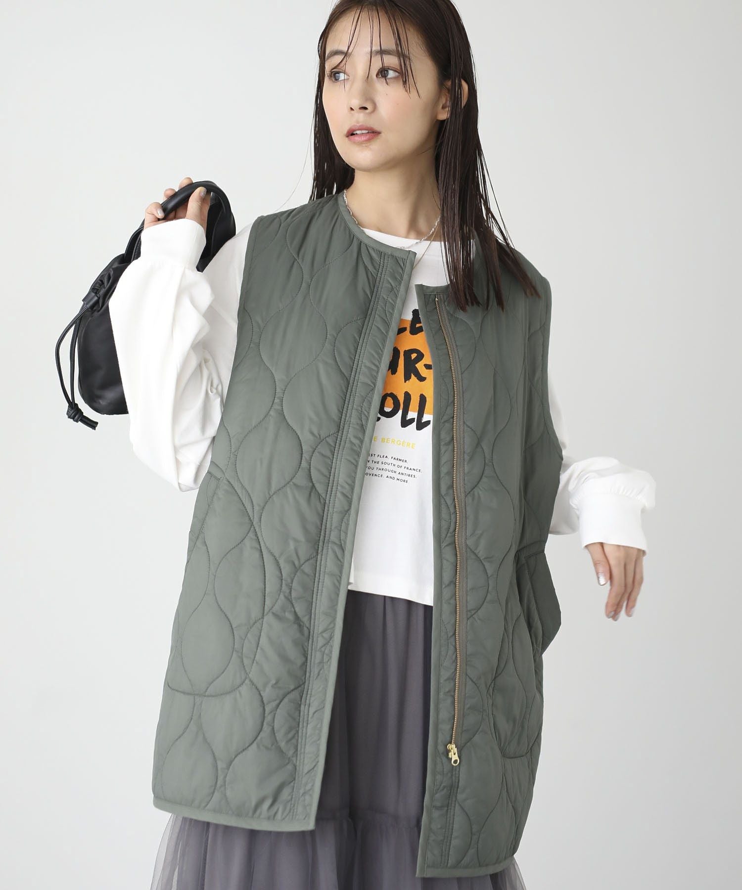 グリーン パークス Green Parks アソート長袖ロゴロンTEE (オフホワイト) オフホワイト