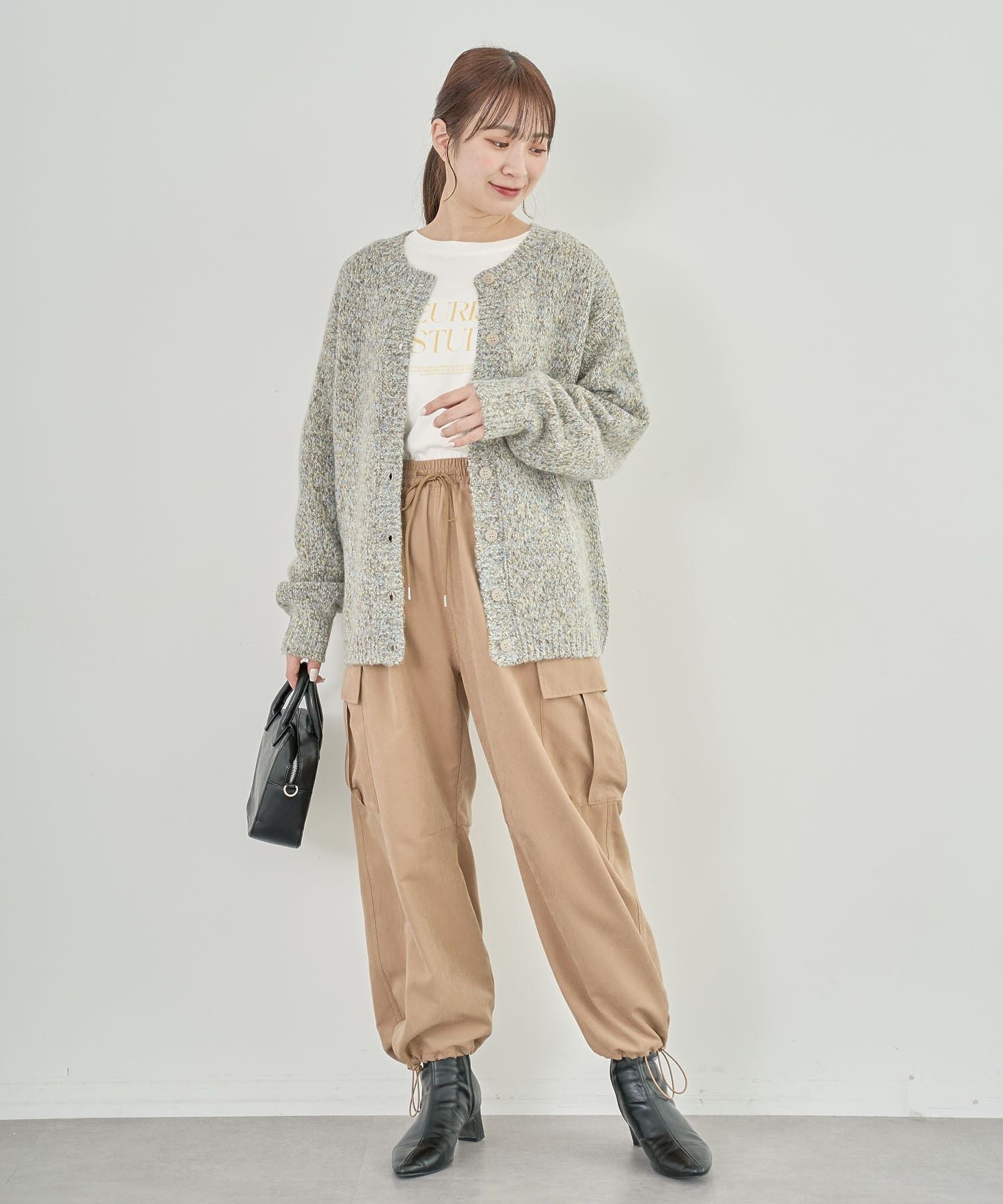 グリーン パークス Green Parks アソート長袖ロゴロンTEE (オフホワイト) オフホワイト