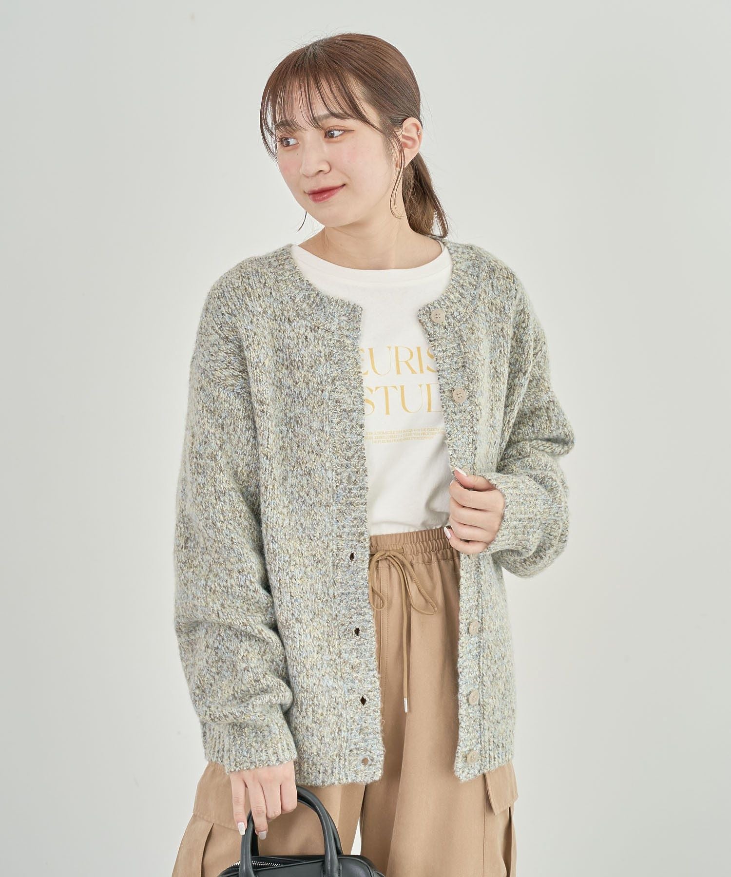 グリーン パークス Green Parks アソート長袖ロゴロンTEE (オフホワイト) オフホワイト