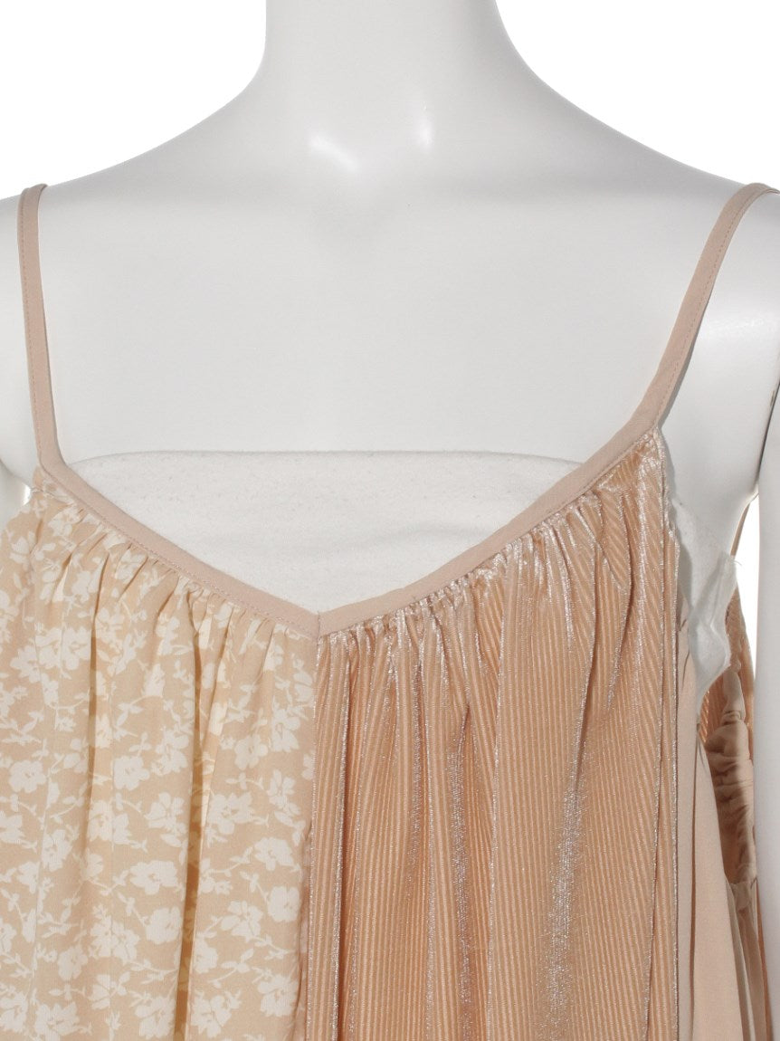 グリーン パークス Green Parks 【SUGAR SPOON】アソートキリカエキャミワンピース (ベージュ) ベージュ