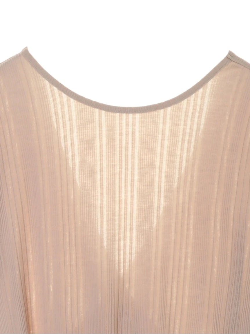 グリーン パークス Green Parks 【E hyphen world gallery】バックカシュクールリブプルオーバー (ライトベージュ) ライトベージュ