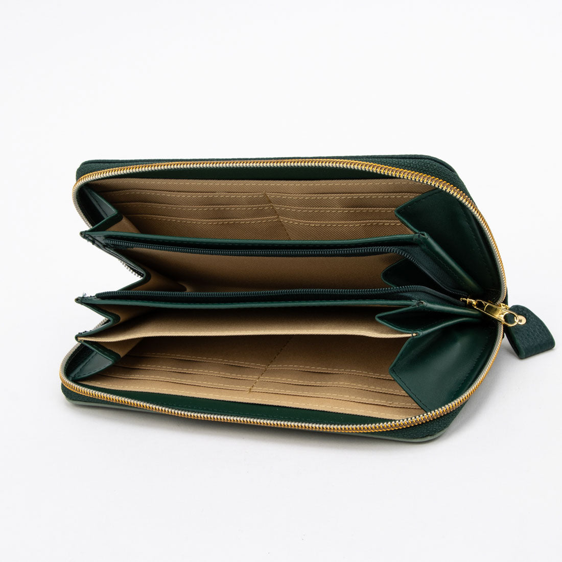 リサトガスパール Gaspard et Lisa 財布 レディース 長財布 ラウンドファスナー 絵本柄 人気 キャラクター 大容量 使いやすい (グリーン) グリーン