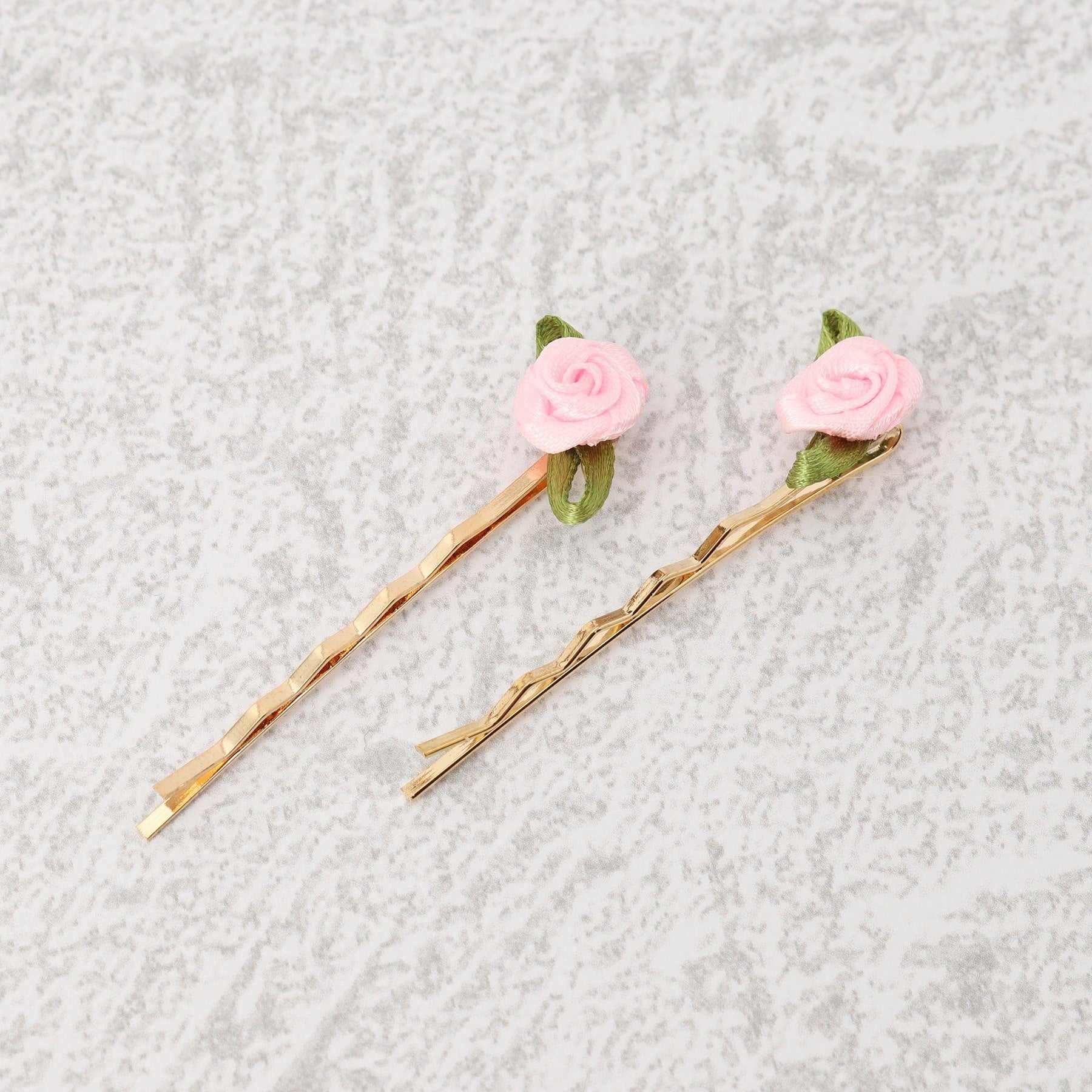 Grandedge Girly Feminine Rose Hairpin