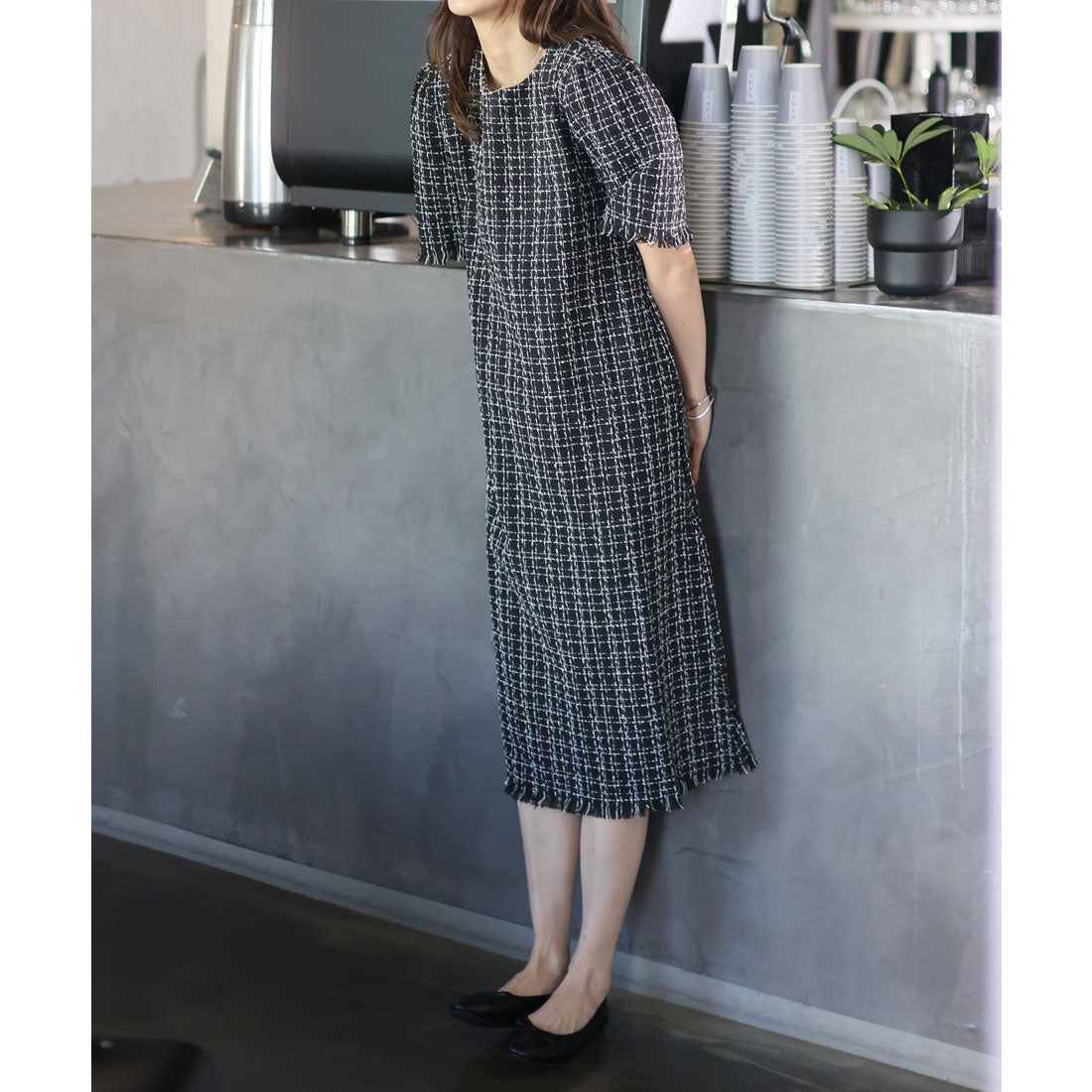 Girly Doll - Stylish and stylish. Ribbon flat ballet shoes